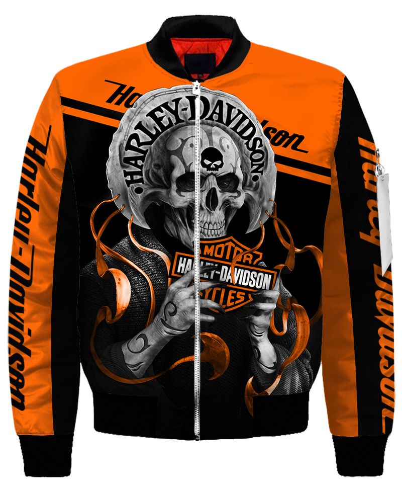 Harley Davidson Bomber Jacket 028 - CreatedOnSun