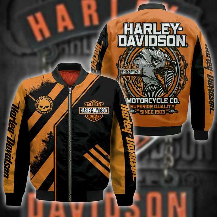 Harley Davidson Bomber Jacket 037 - CreatedOnSun