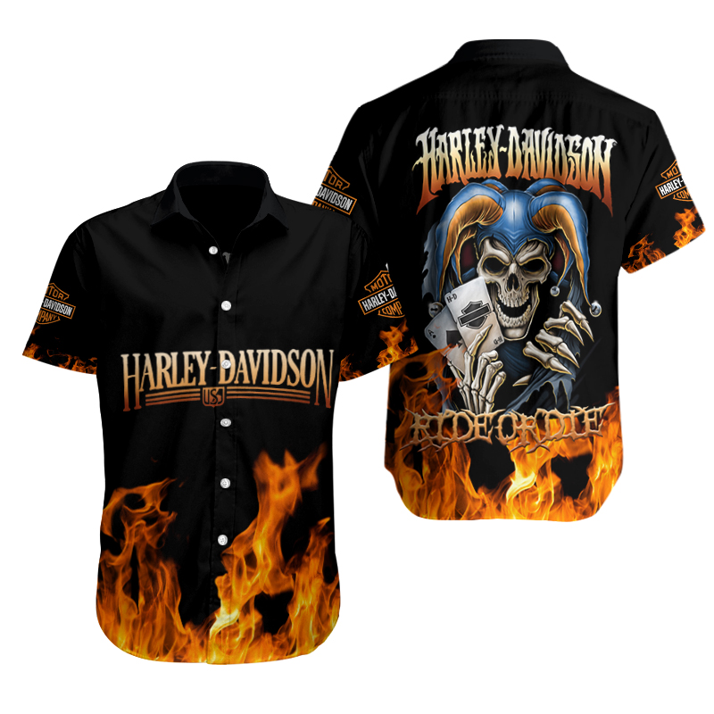 Harley Davidson Button Shirt 107 – CreatedOnSun