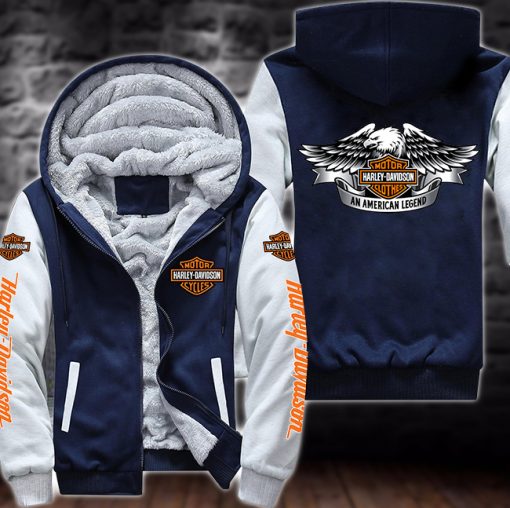 Harley Davidson Fleece Hoodie 652 - CreatedOnSun