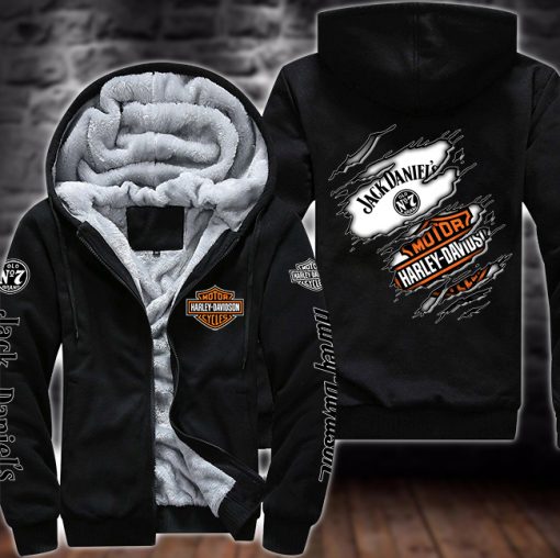 Harley Davidson Fleece Hoodie 654 - CreatedOnSun