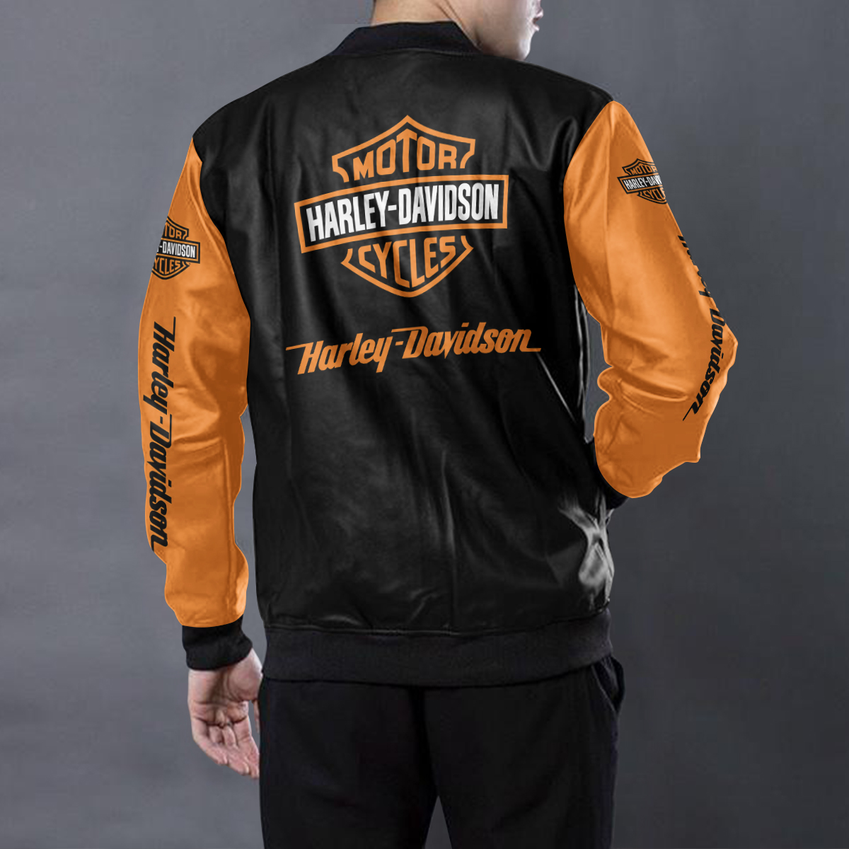 Harley Davidson Leather Bomber Jacket VD06 – CreatedOnSun