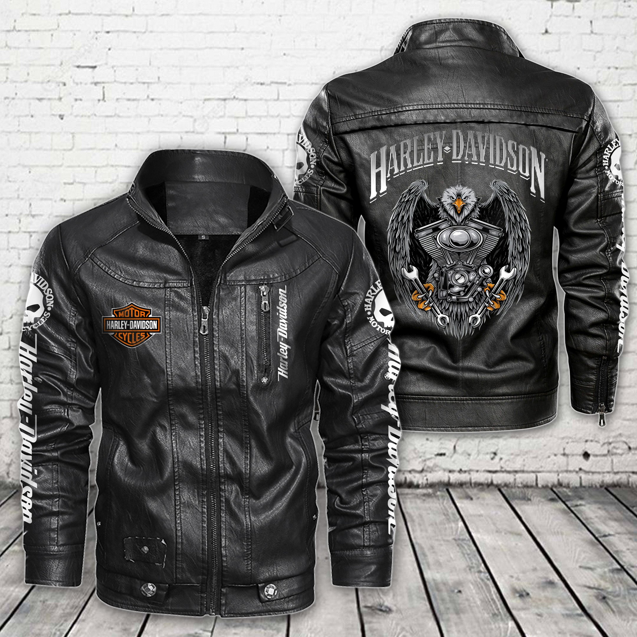 Harley Davidson Leather Jacket VD01 - CreatedOnSun