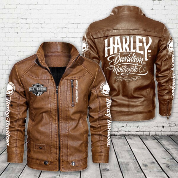 Harley Davidson Leather Jacket VD02 - CreatedOnSun