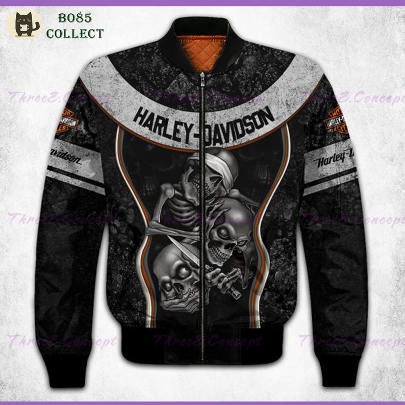 Harley Davidson Limited Bomber Jacket 032 - CreatedOnSun